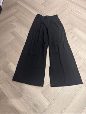 Zara Black wide leg formal pants